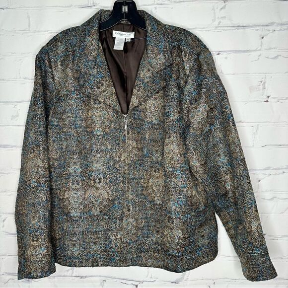 Coldwater Creek brown petite XL jacket - Picture 1 of 5